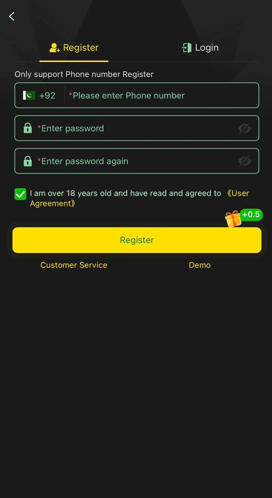 TY777 Game Register and Login Procces