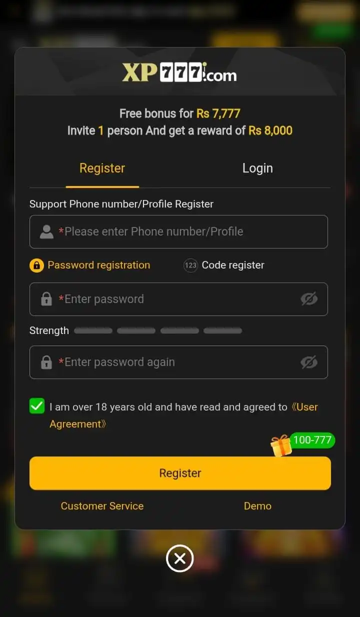 XP777 login